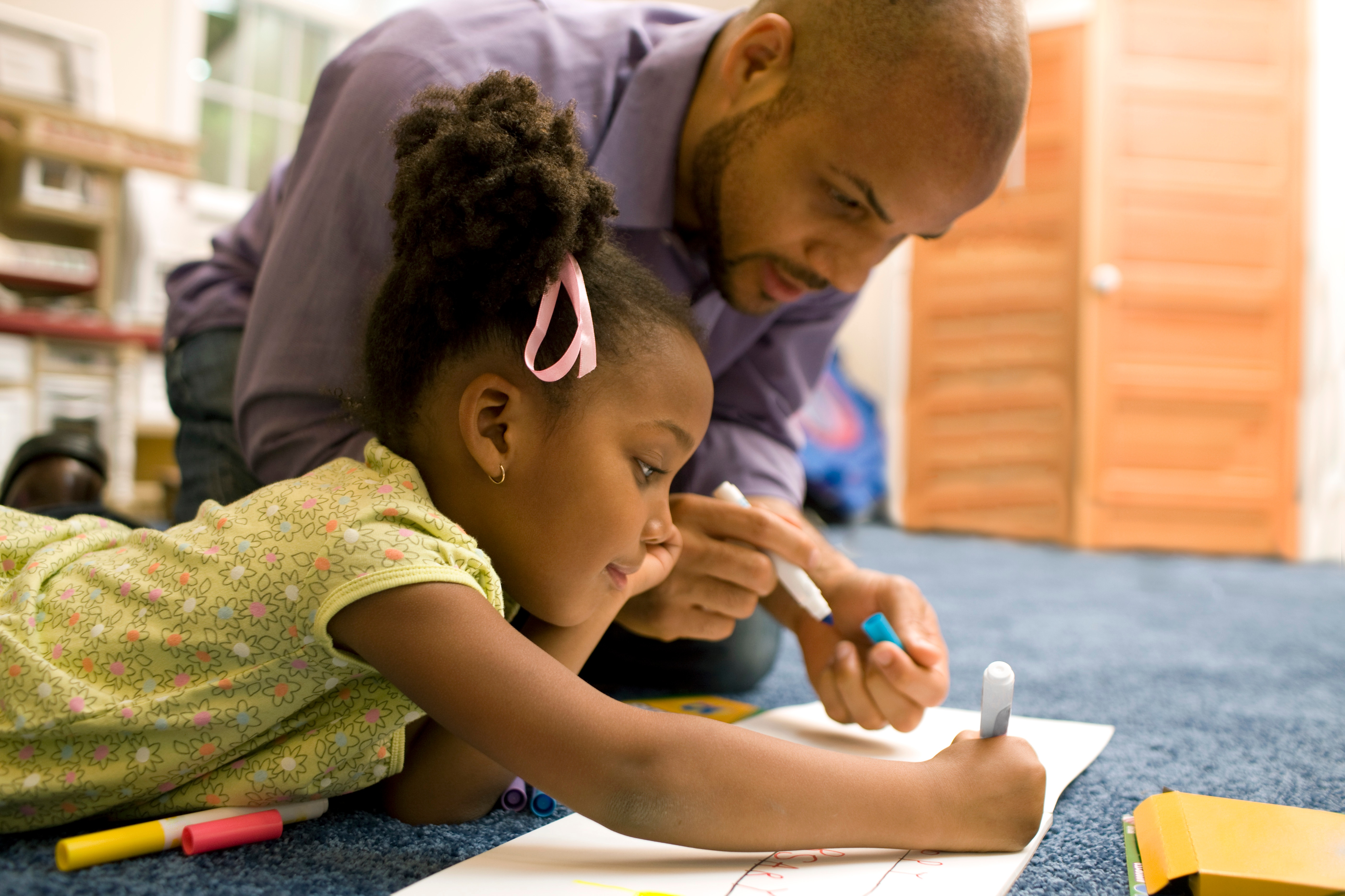 Father and Daughter Drawing