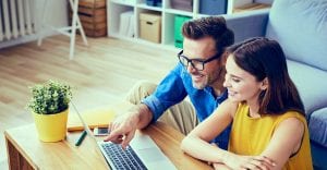 couple on laptop