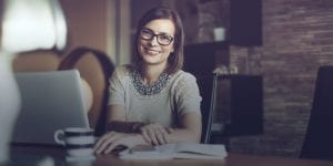 Business Woman Smiling