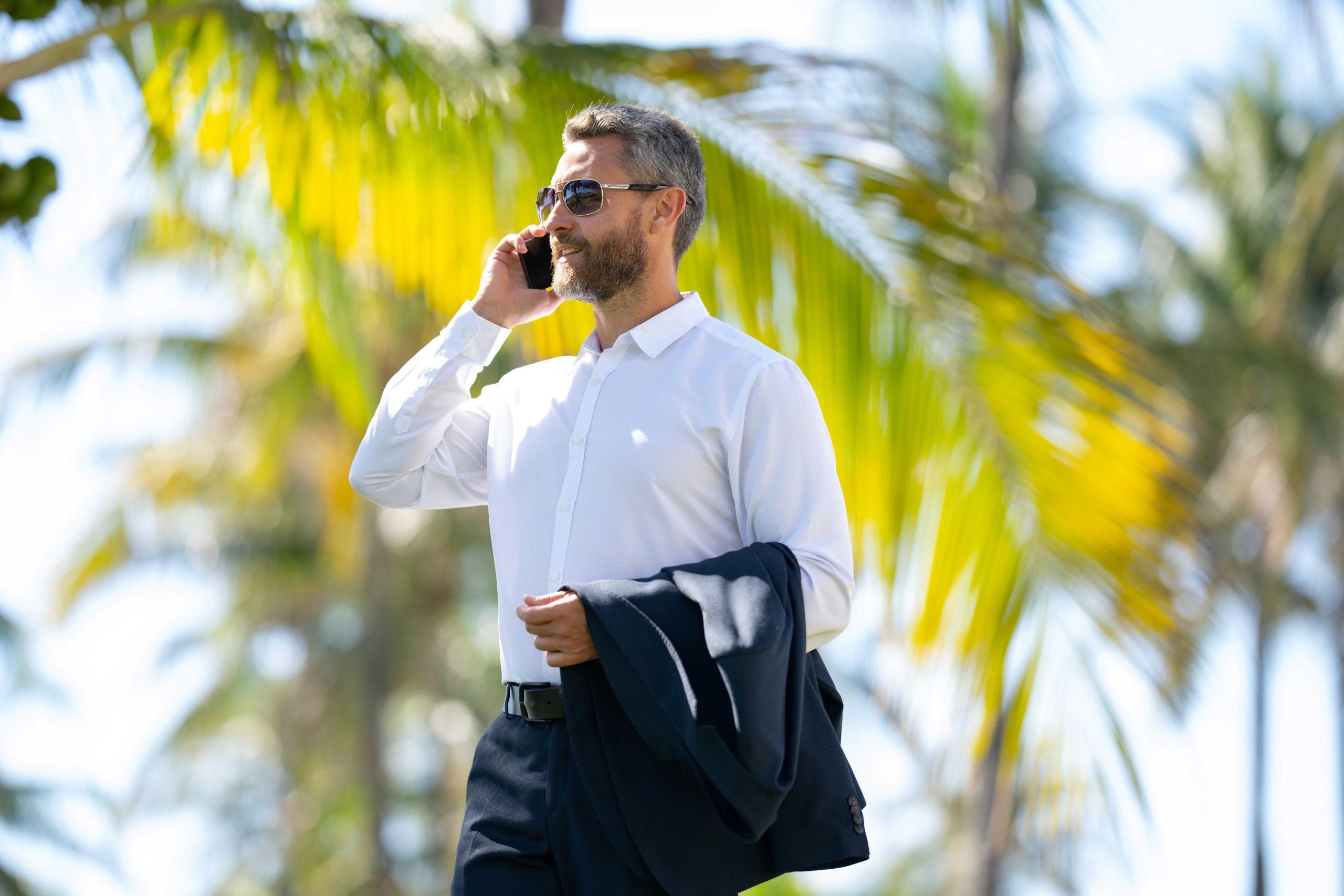 man on phone Megan Eger