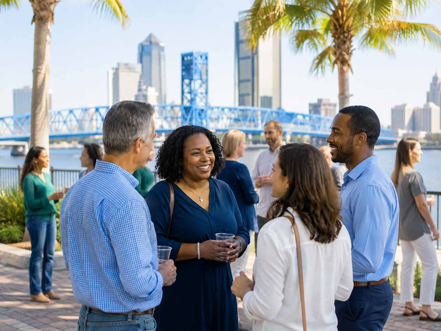Jacksonville People Gathered